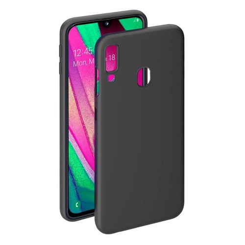 

Чехол (клип-кейс) DEPPA Gel Color, для Samsung Galaxy A40, черный [87113]