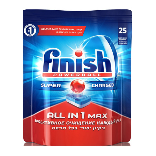 

Таблетки FINISH All in One Max для посудомоечных машин, 25шт