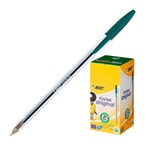 

Ручка шариков. Bic Cristal (875976) прозрачный d=1мм кор.карт. 1стерж. линия 0.4мм 50 шт./кор., Cristal
