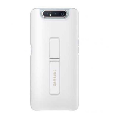 фото Чехол (клип-кейс) samsung standing cover, для samsung galaxy a80, белый [ef-pa805cwegru]