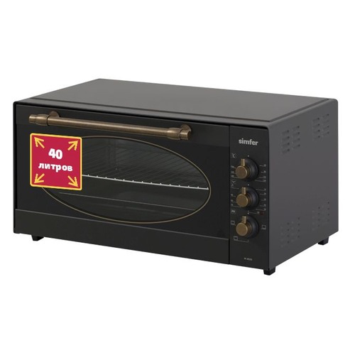 

Мини-печь SIMFER M 4029, антрацит, Антрацит/ бронза