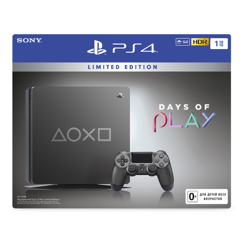 фото Игровая консоль playstation 4 days of play special edition, черный