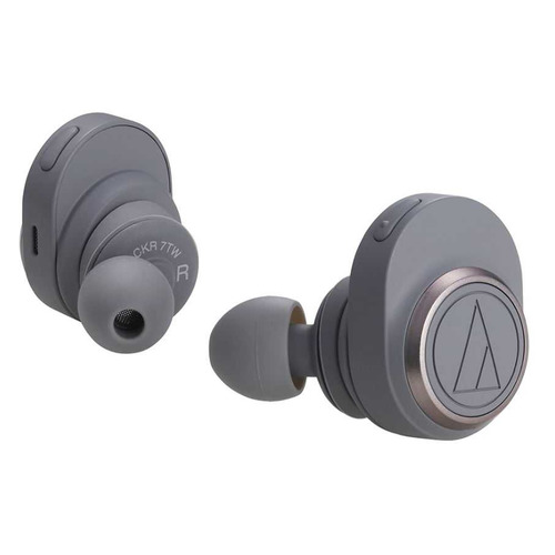 фото Наушники с микрофоном audio-technica ath-ckr7twgy, bluetooth, вкладыши, серый [80000229]