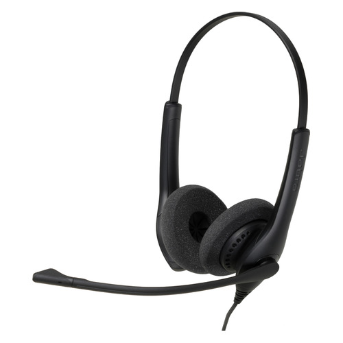

Гарнитура Jabra BIZ 1500 Duo QD, для контактных центров, накладные, черный [1519-0154], BIZ 1500 Duo QD