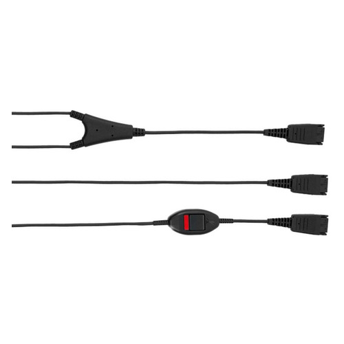 

Кабель-переходник аудио JABRA QD Supervisor, QD - 2xQD , 0.8м, черный [8800-02-01]