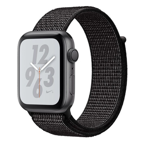 

Смарт-часы APPLE Watch Series 4 Nike+, 44мм, темно-серый / черный [mu7j2/a]