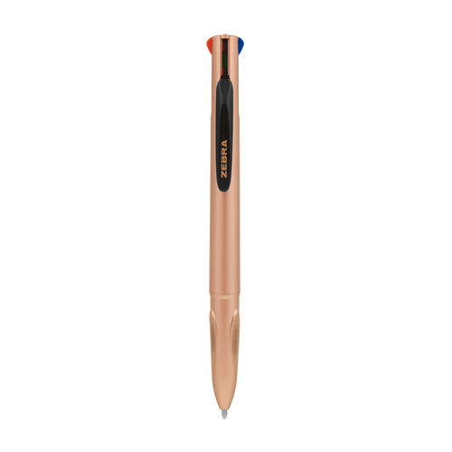 

Ручка шариков. Zebra 4C Rose Gold (81460) пудровый d=0.7мм ассор. автоматическая 4стерж. линия 0.5мм 10 шт./кор., 4C Rose Gold