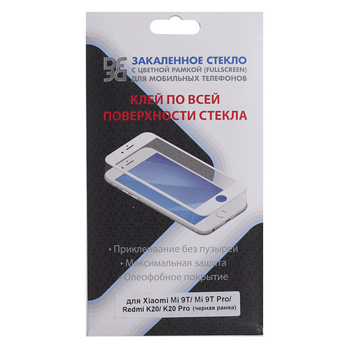

Защитное стекло для экрана DF xiColor-62 для Xiaomi Mi 9T/Mi 9T Pro/Redmi K20/K20 Pro 1 шт, черный [df xicolor-62 (black)], xiColor-62