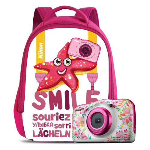 

Цифровой фотоаппарат Nikon CoolPix W150, цветы, рюкзак, W150