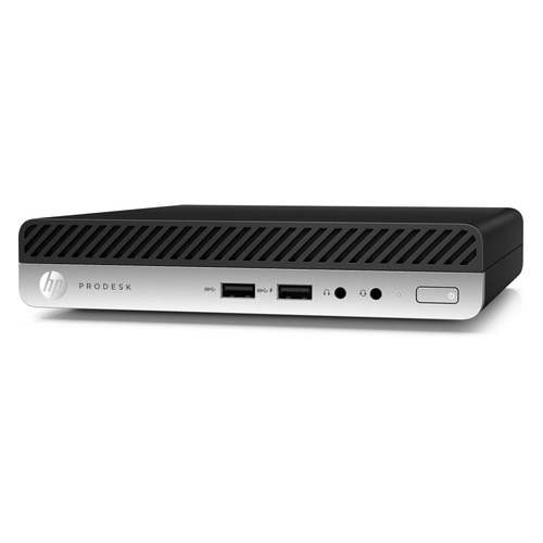 фото Компьютер hp prodesk 405 g4, amd ryzen 3 pro 2200ge, ddr4 8гб, 256гб(ssd), amd radeon vega 8, windows 10 professional, черный [6qs05ea]