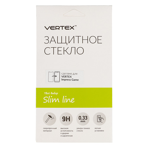 

Защитное стекло для экрана VERTEX для Vertex Impress/Game, 1 шт, прозрачный [sltgm]