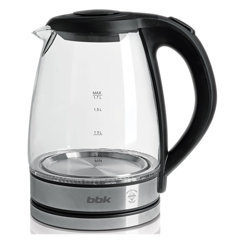 

Чайник электрический BBK EK1726G, 2200Вт, черный