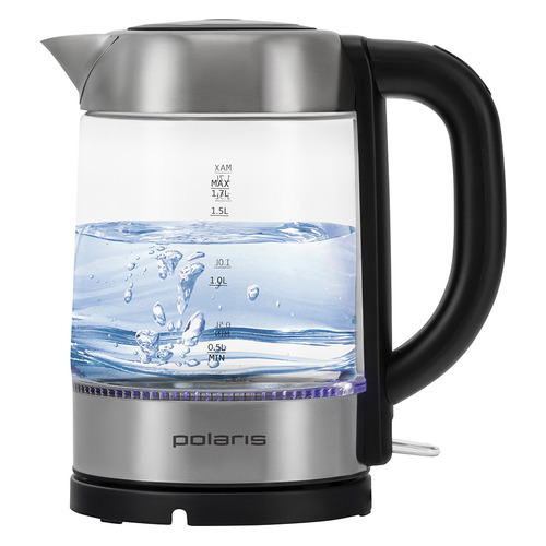 

Чайник электрический POLARIS PWK 1776CGL, 2200Вт, черный
