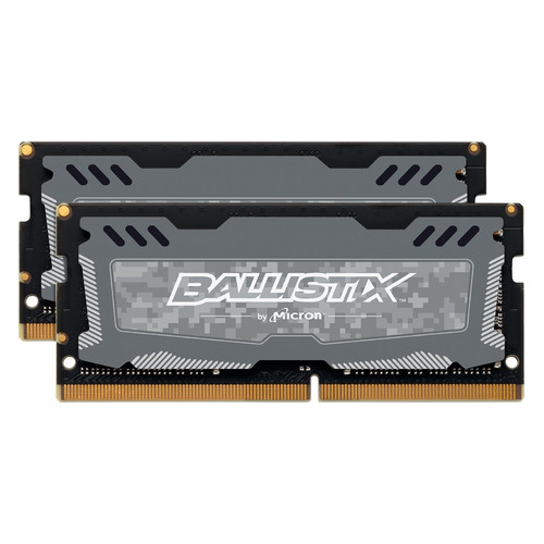 

Модуль памяти CRUCIAL Ballistix Sport LT BLS2K8G4S26BFSDK DDR4 - 2x 8Гб 2666, SO-DIMM, Ret