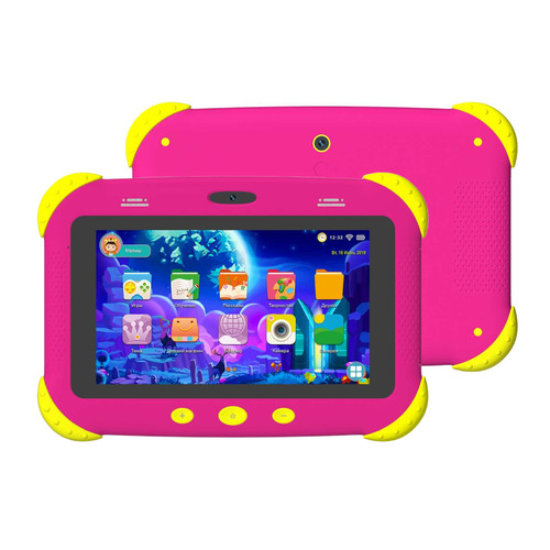 фото Детский планшет digma citi kids, 2gb, 32gb, 3g, android 9.0 розовый