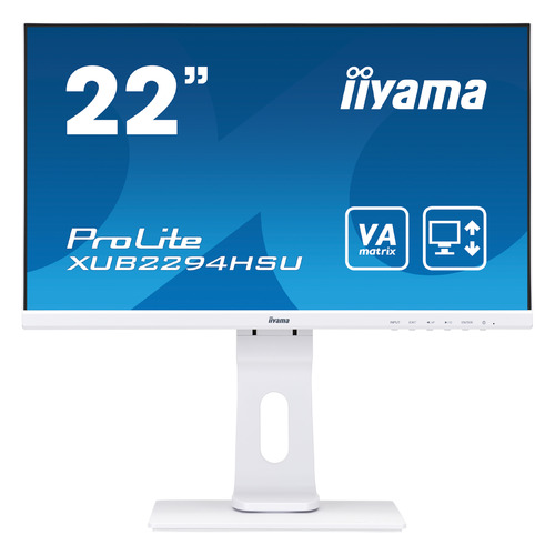 фото Монитор iiyama prolite xub2294hsu-w1 21.5", белый