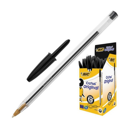 

Ручка шариков. Bic Cristal (847897) прозрачный d=1мм кор.карт. 1стерж. линия 0.4мм 50 шт./кор., Cristal
