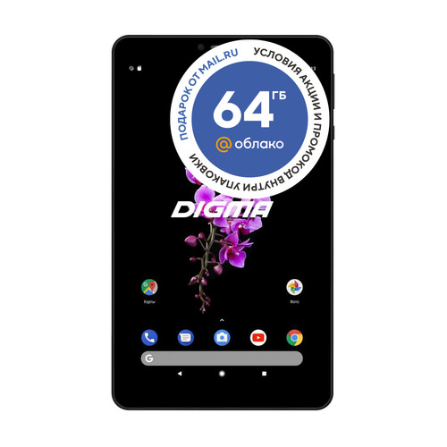 фото Планшет digma citi octa 80, 4gb, 64gb, 3g, 4g, android 9.0 черный