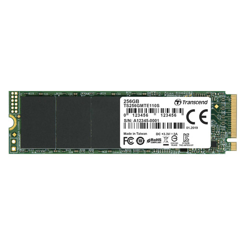 

SSD накопитель Transcend TS256GMTE110S 256ГБ, M.2 2280, PCI-E x4, NVMe, TS256GMTE110S