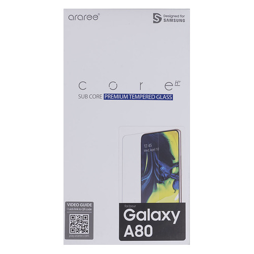 

Защитное стекло для экрана SAMSUNG araree by KDLAB для Samsung Galaxy A80 прозрачная, 1 шт [gp-tta805kdatr], araree by KDLAB