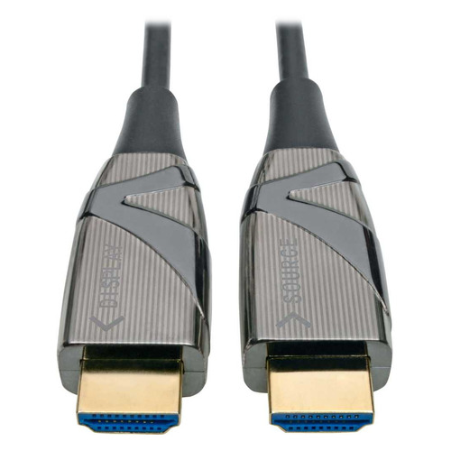 фото Кабель оптический tripplite hdmi (m) - hdmi (m) , ver 2.0, 5м, черный, блистер [p568-05m-fbr]