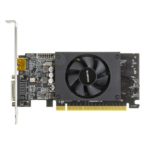 фото Видеокарта gigabyte nvidia geforce gt 710 , gv-n710d5-1gl, 1гб, gddr5, low profile, ret