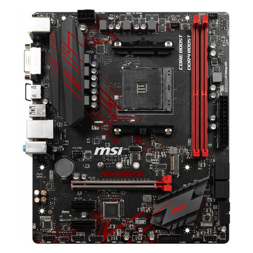 

Материнская плата MSI B450M GAMING PLUS, SocketAM4, AMD B450, mATX, Ret