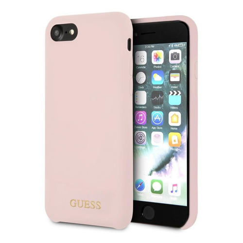 

Чехол (клип-кейс) Guess, для Apple iPhone 7/8, розовый [guhci8lsgllp]