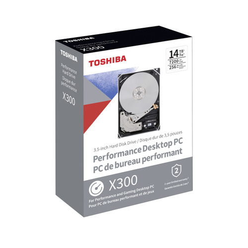 фото Жесткий диск toshiba x300 hdwr21eezsta, 14тб, hdd, sata iii, 3.5", rtl