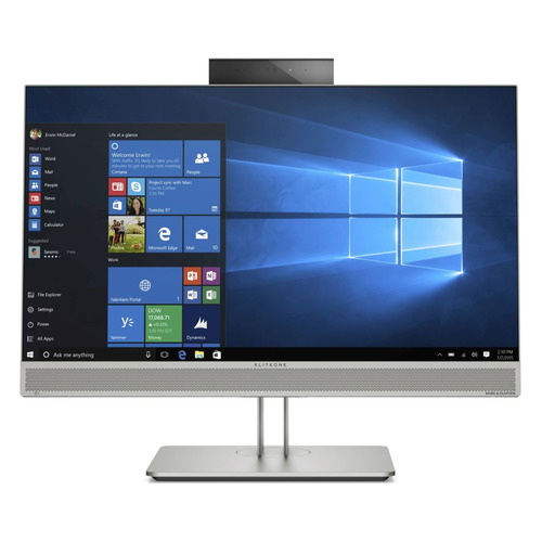 фото Моноблок hp eliteone 800 g5, 23.8", intel core i5 9500, 8гб, 256гб ssd, intel uhd graphics 630, dvd-rw, windows 10 professional, серебристый [7qn50ea]