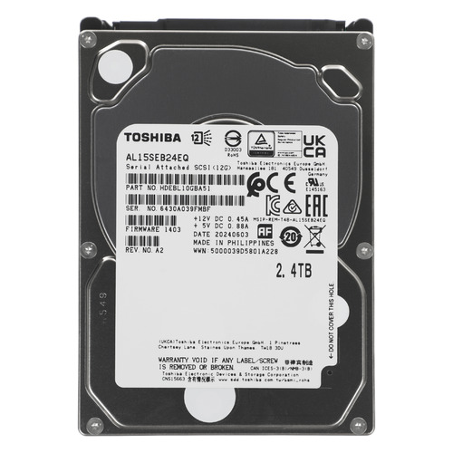 

Жесткий диск Toshiba SAS 3.0 2400Gb AL15SEB24EQ (10500rpm) 128Mb 2.5", AL15SEB24EQ