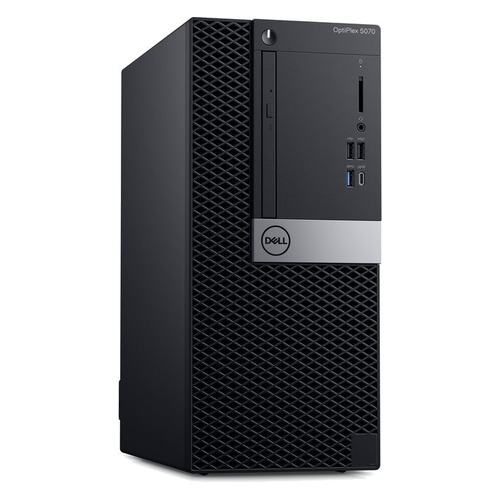 

Компьютер DELL Optiplex 5070, Intel Core i7 9700, DDR4 8Гб, 256Гб(SSD), Intel UHD Graphics 630, DVD-RW, Windows 10 Professional, черный [5070-4784]
