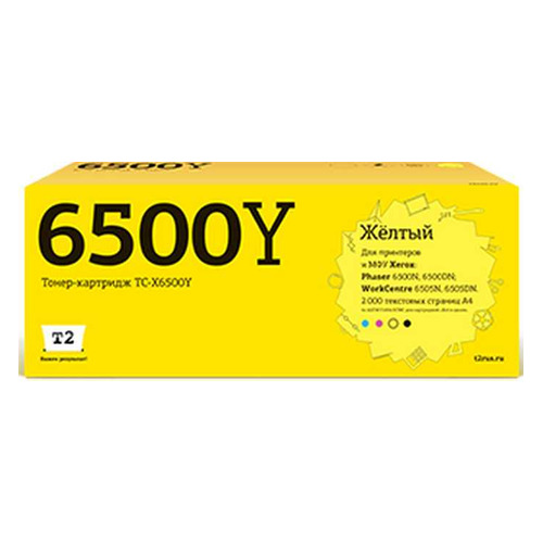

Картридж T2 TC-X6500Y, 106R01603, желтый, TC-X6500Y