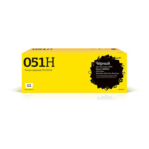 

Картридж T2 TC-C051H, Cart 051H, черный, TC-C051H