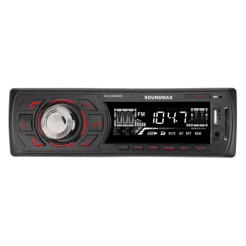 фото Автомагнитола soundmax sm-ccr3060fb, usb, sd/mmc