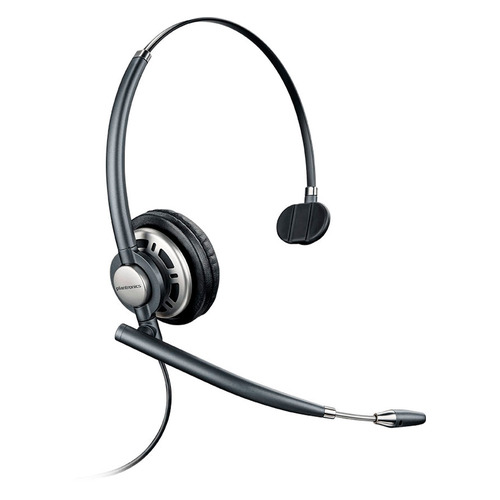 

Гарнитура PLANTRONICS PL-HW710, для контактных центров, накладные, черный