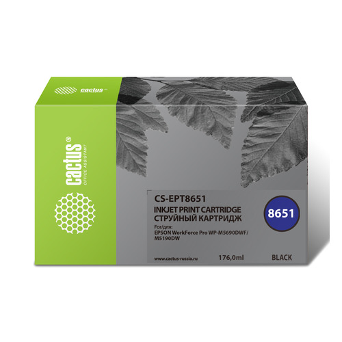

Картридж Cactus CS-EPT8651, T8651, черный / CS-EPT8651, CS-EPT8651