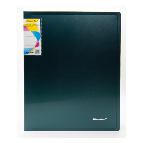 

Папка с 60шт прозр. вклад. SILWERHOF прозр. вклад. Perlen 292961-75, A4, 1мм, зеленый металлик
