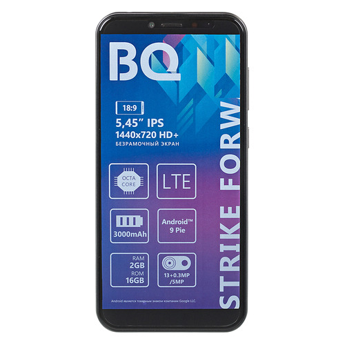

Смартфон BQ Strike Forward 16Gb, 5528L, серый