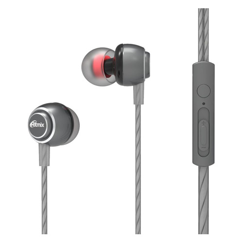 

Наушники с микрофоном RITMIX RH-150MC, USB Type-C, вкладыши, серый [80000158]