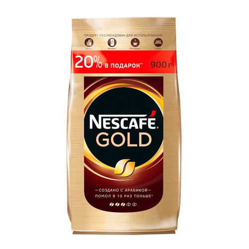 

Кофе растворимый NESCAFE Gold, 900 гр, Gold