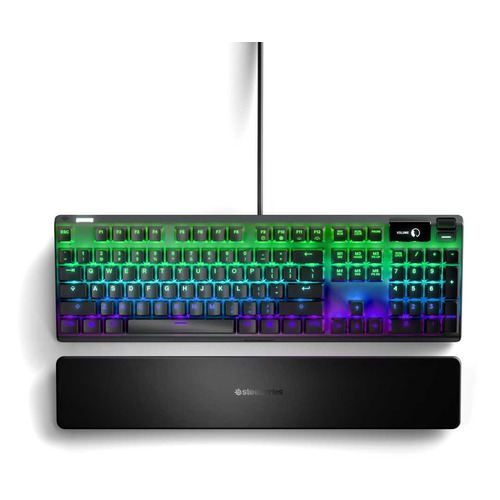 

Клавиатура STEELSERIES Apex Pro US, USB, c подставкой для запястий, черный [64626], Apex Pro US