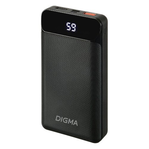 фото Внешний аккумулятор (power bank) digma power delivery dg-20000-pl-bk, 20000мaч, черный