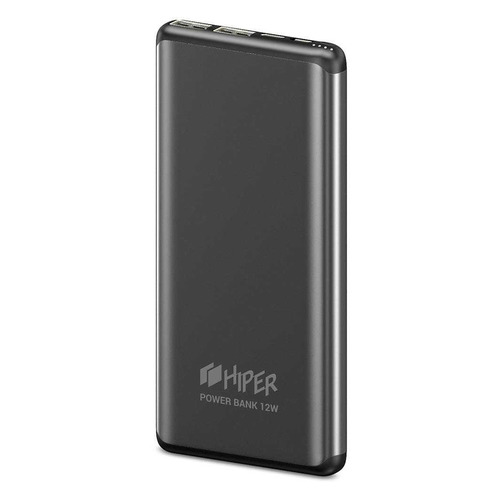 фото Внешний аккумулятор (power bank) hiper ms10000 space gray, 10000мaч, графит