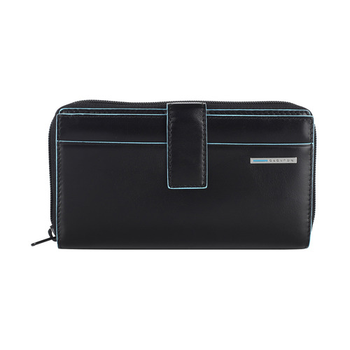

Кошелек женский Piquadro Blue Square PD1354B2R/N черный натур.кожа