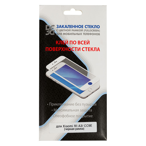 

Защитное стекло для экрана DF xiColor-66 для Xiaomi Mi A3/CC9E 1 шт, черный [df xicolor-66 (black)], xiColor-66