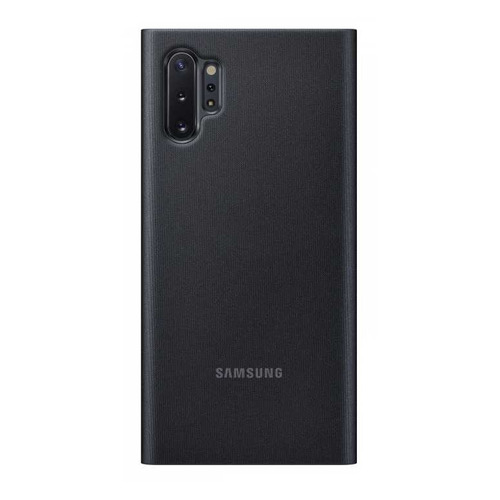 

Чехол (флип-кейс) SAMSUNG Clear View Cover, для Samsung Galaxy Note 10+, черный [ef-zn975cbegru]