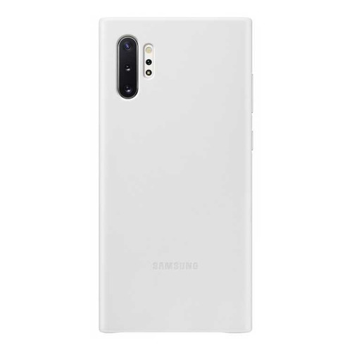 

Чехол (клип-кейс) SAMSUNG Leather Cover, для Samsung Galaxy Note 10+, белый [ef-vn975lwegru]