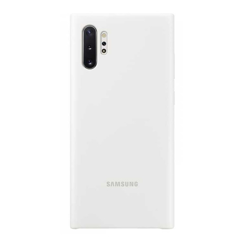 

Чехол (клип-кейс) SAMSUNG Silicone Cover, для Samsung Galaxy Note 10+, белый [ef-pn975twegru]