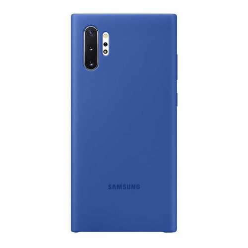 

Чехол (клип-кейс) SAMSUNG Silicone Cover, для Samsung Galaxy Note 10+, синий [ef-pn975tlegru]